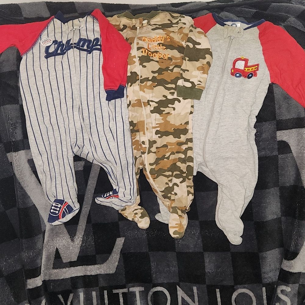 0-3 month boys zip ups